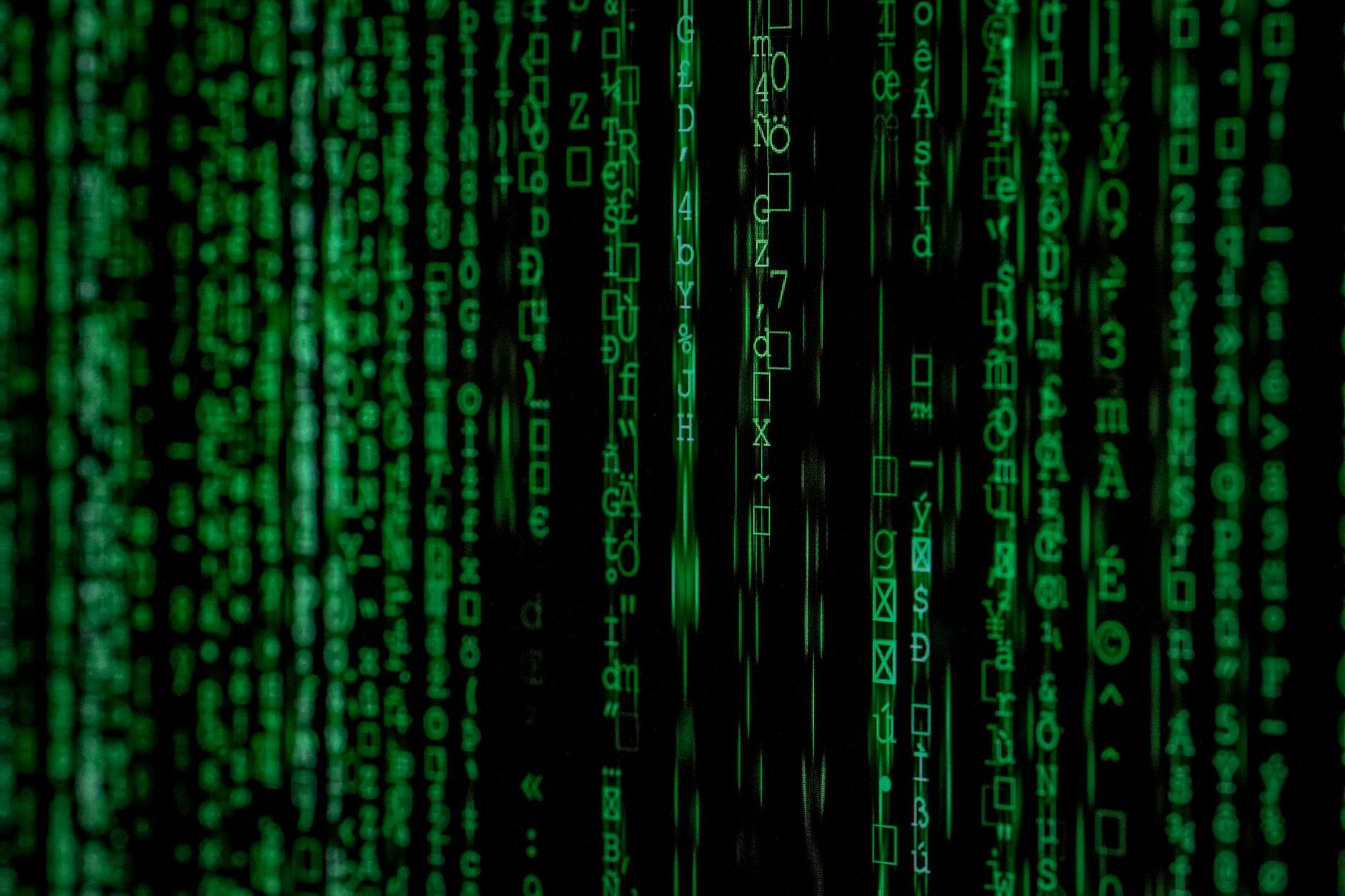 Matrix code background